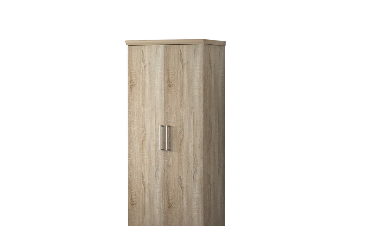 Armoire Mike – Sonoma, 2 portes – 80 × 183 cm – vue 3