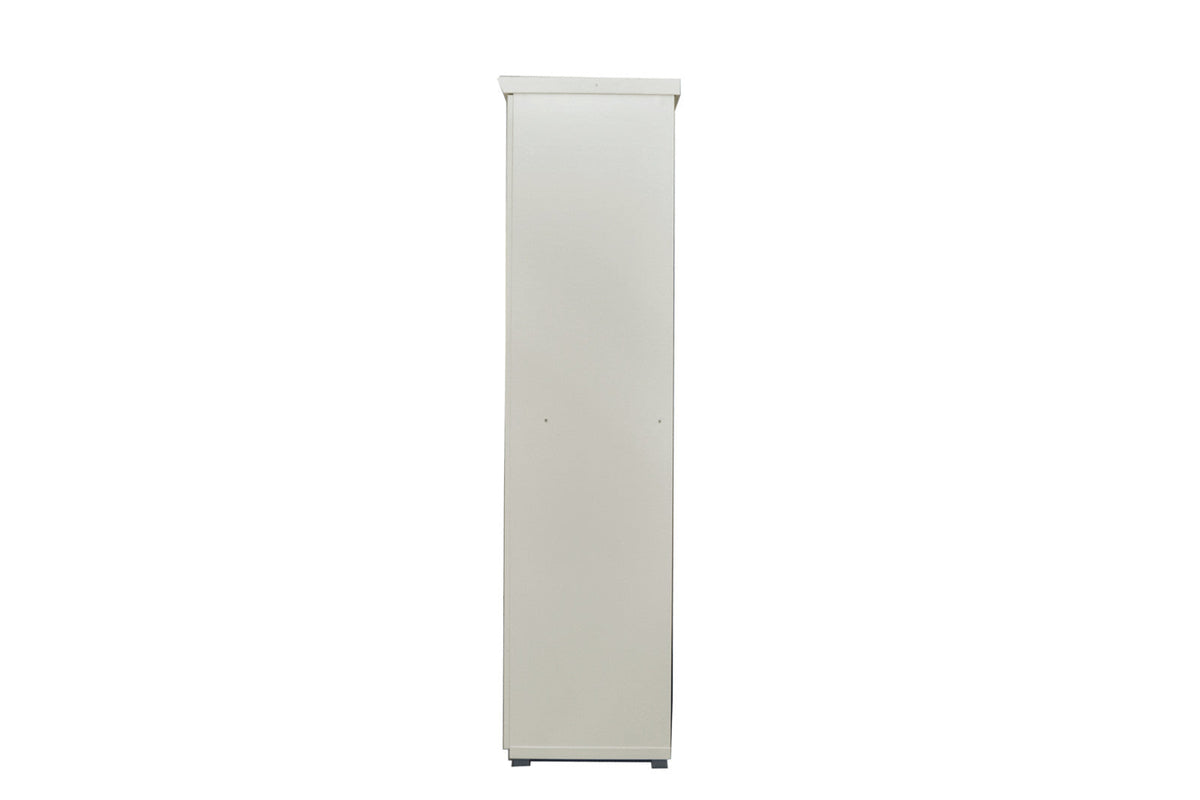 Armoire Mike – Blanc, 4 portes – 160 × 183 cm – vue 5