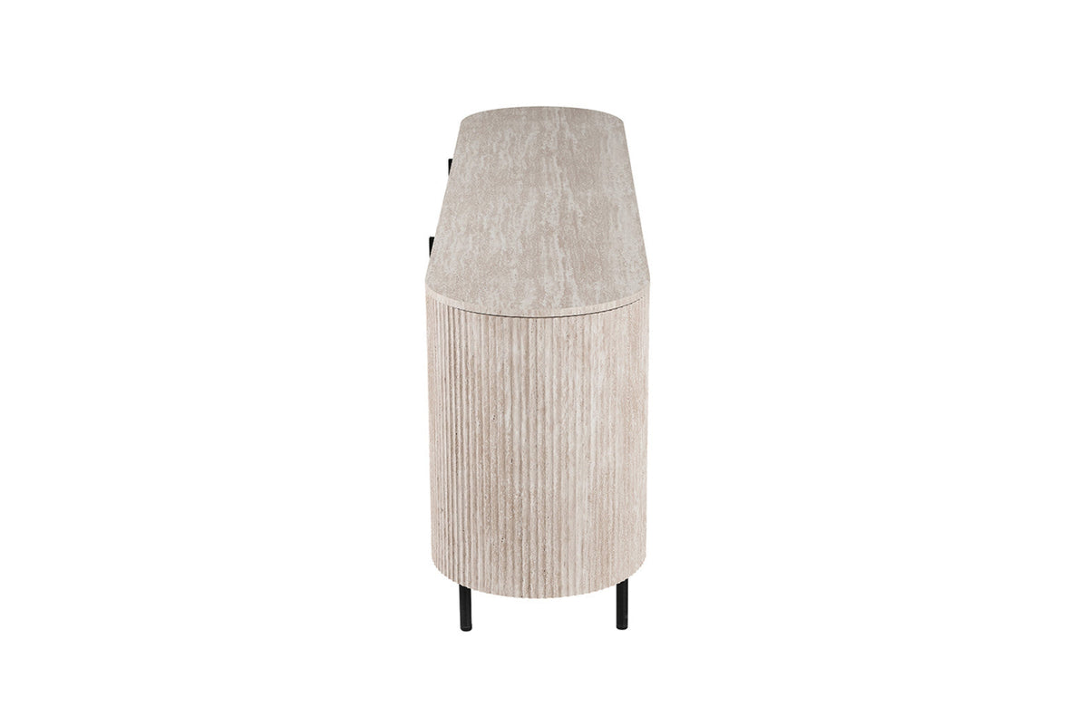 Bahut Lagos – Travertin beige – vue 5