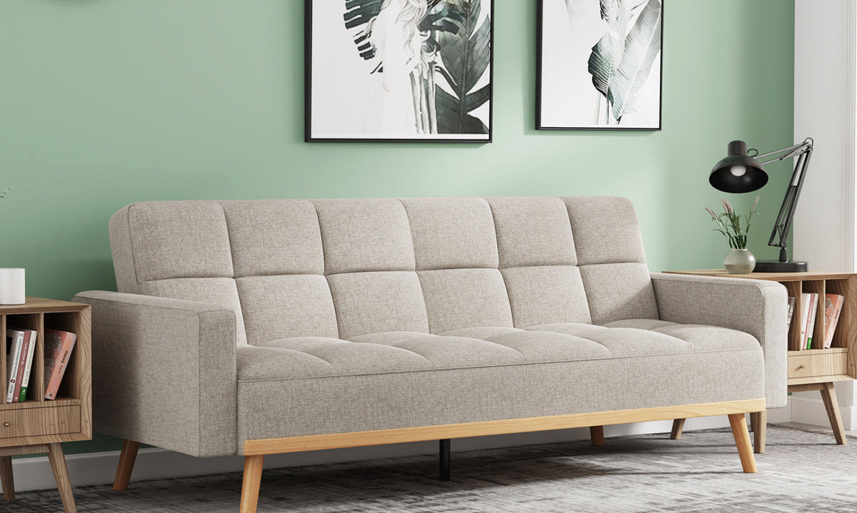Canapé-lit Adana – Beige – vue 2
