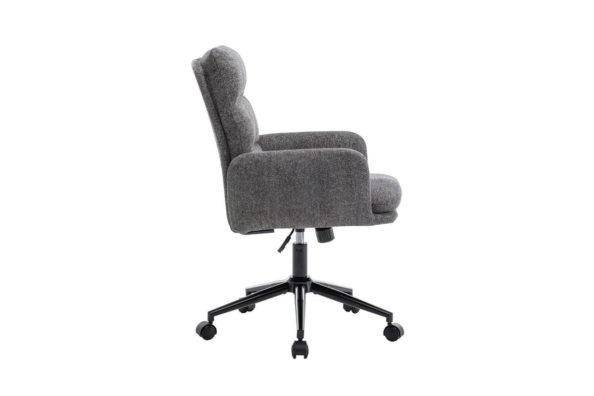 Chaise de bureau Aimé – Gris foncé – vue 5
