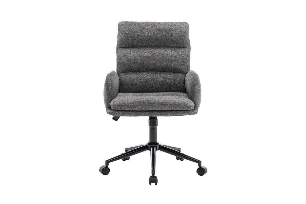 Chaise de bureau Aimé – Gris foncé – vue principale