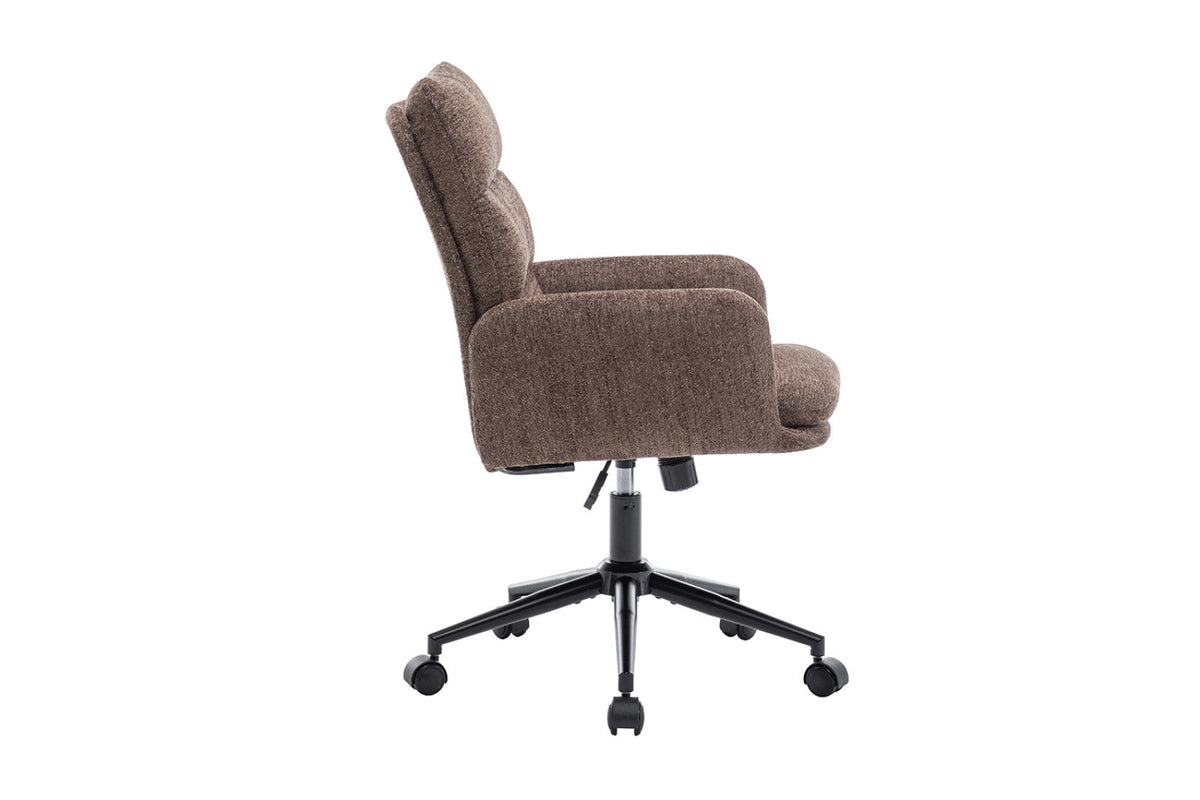 Chaise de bureau Aimé – Brun – vue 5