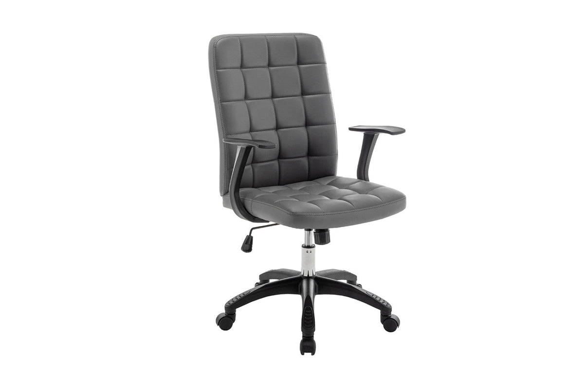 Chaise de bureau Luka – Gris – vue 3