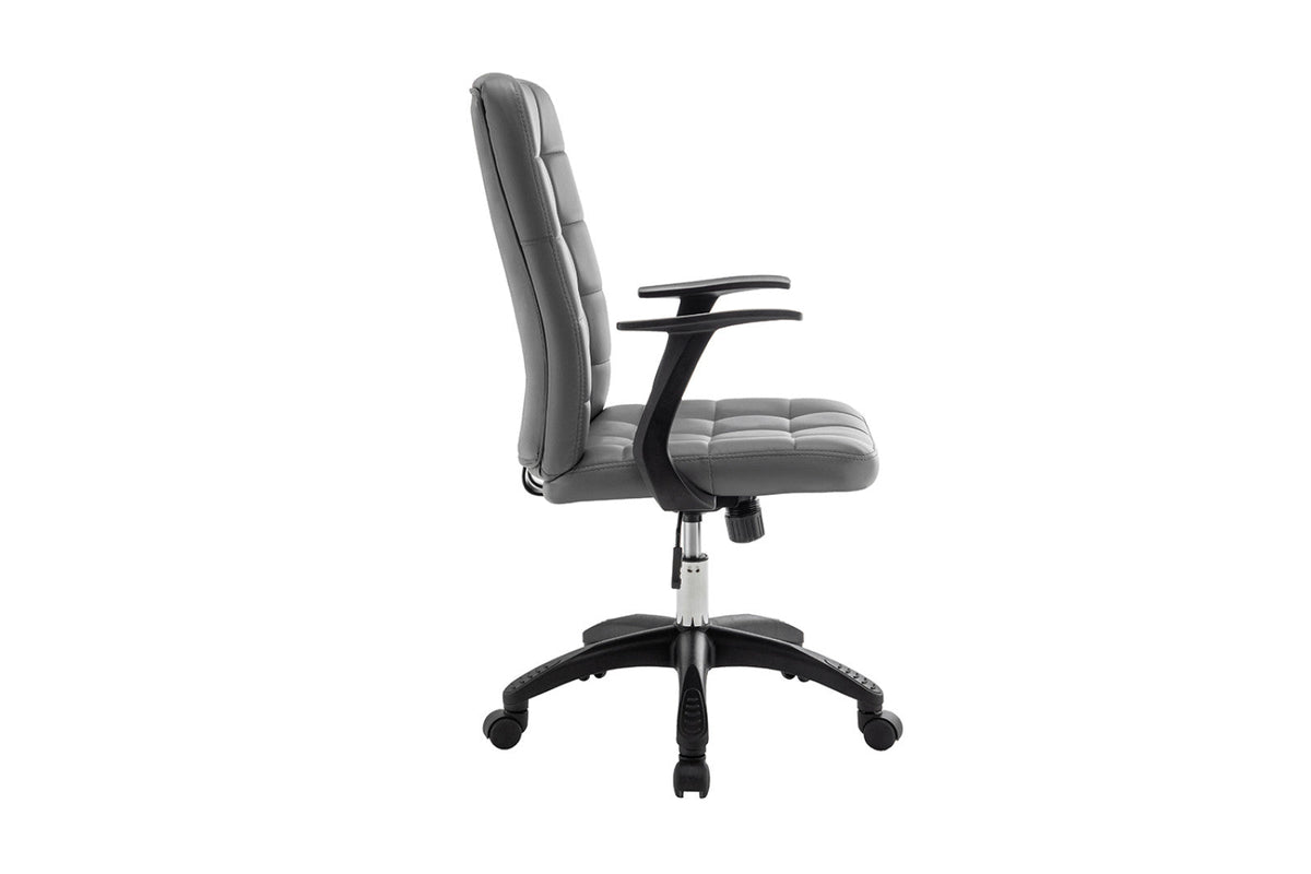 Chaise de bureau Luka – Gris – vue 4