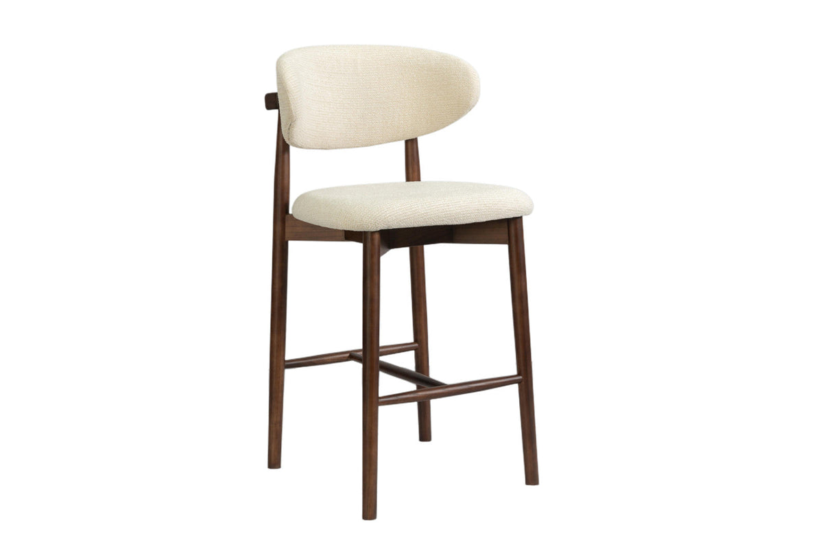 Chaise de comptoir Clara – Frêne noyer – vue 5