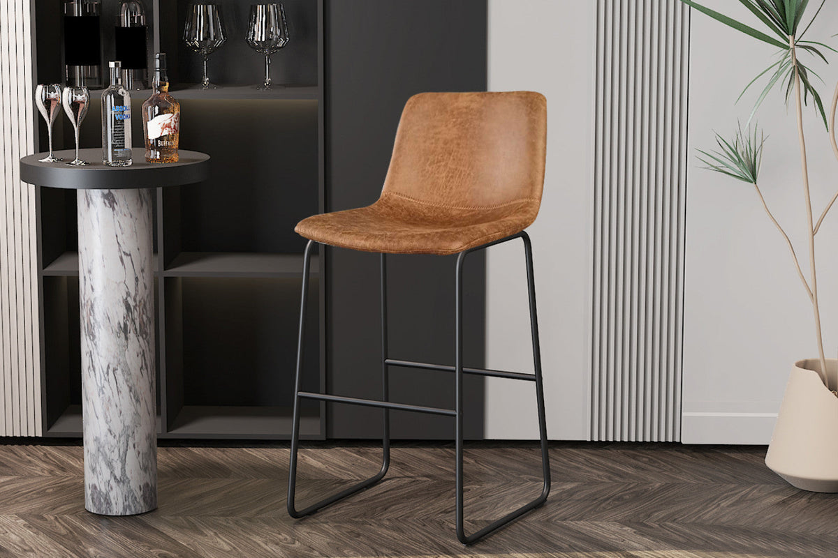 Chaise de comptoir Mancia – ote topper 02 cognac