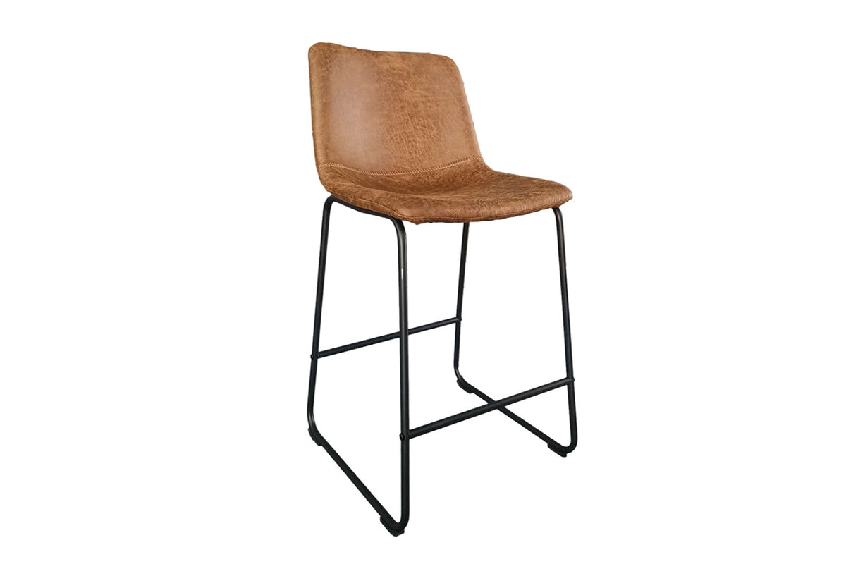 Chaise de comptoir Mancia – ote topper 02 cognac