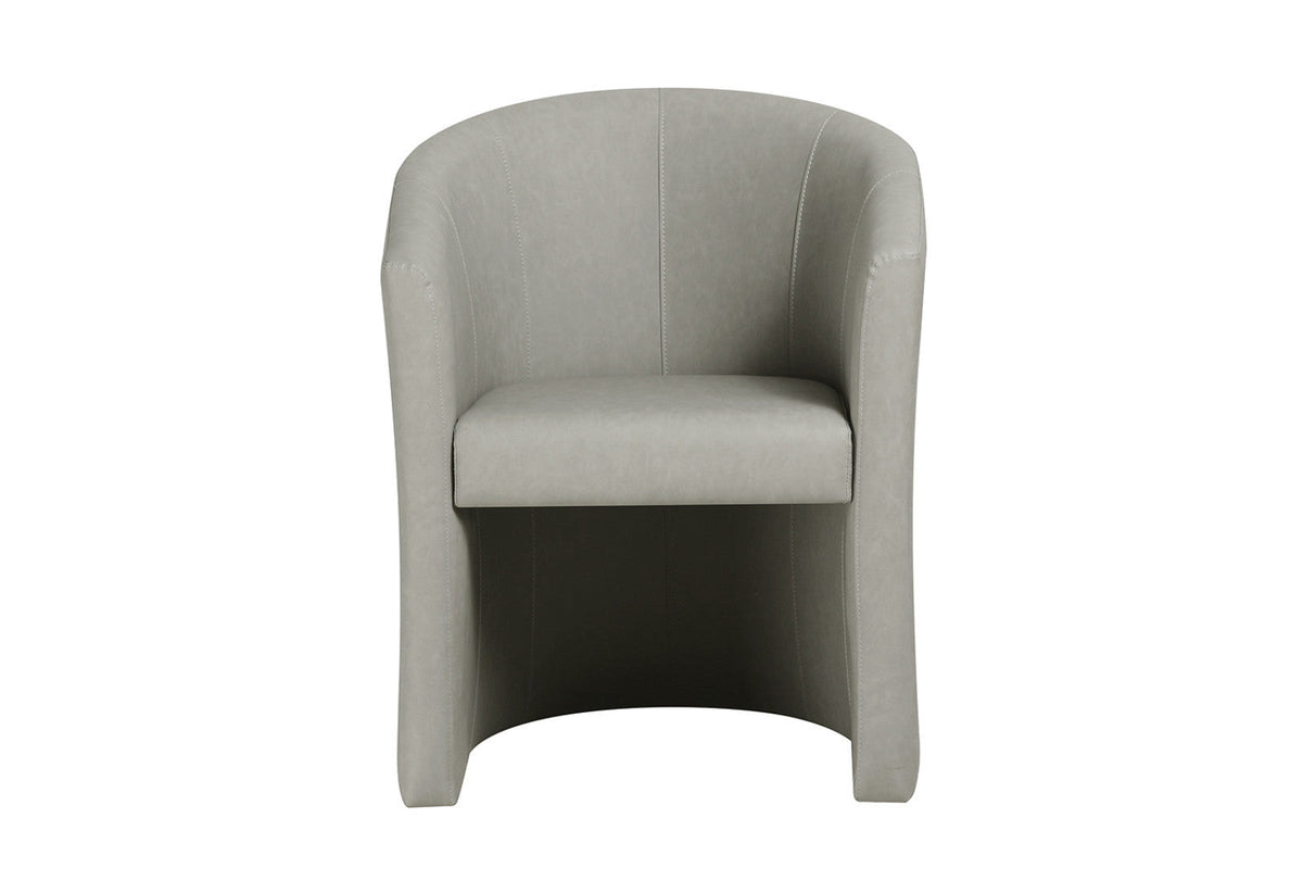 Fauteuil Charlie – Gris clair vintage – vue principale