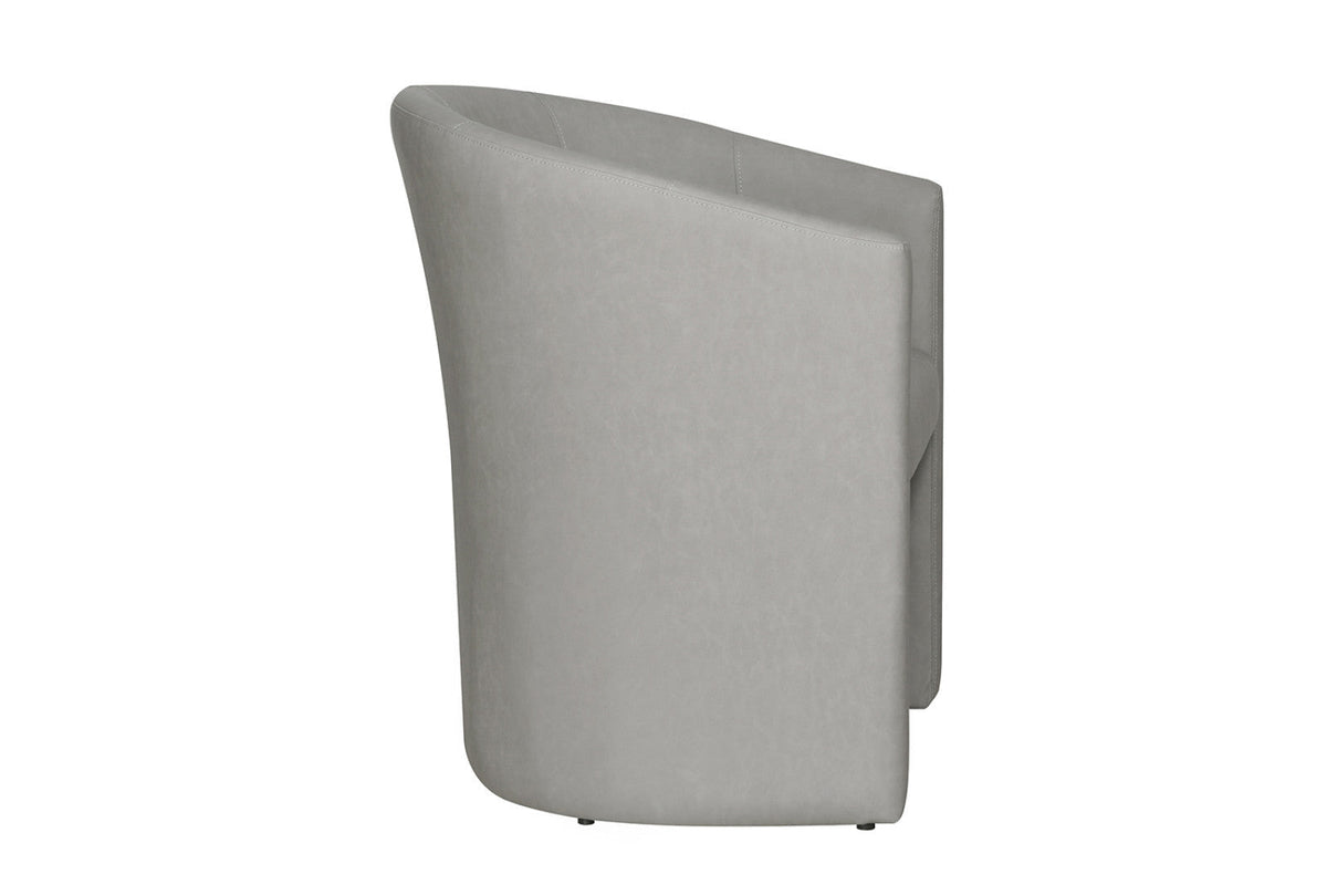 Fauteuil Charlie – Gris clair vintage – vue 4
