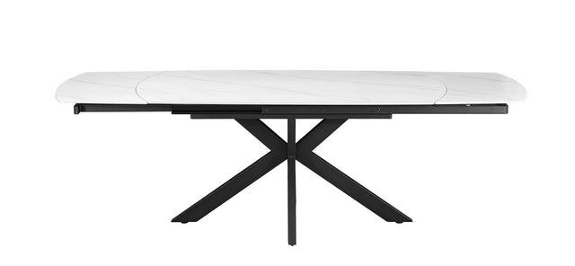 Table extensible 'Ares' 160-240 cm Ovale Danoise Pierre Blanc - 51940_1