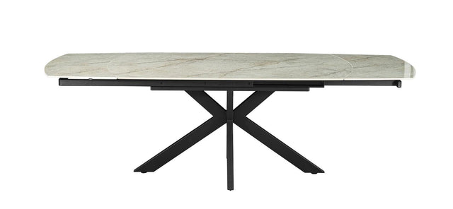 Table extensible 'Ares' 160-240 cm Ovale Danoise Brillant Pierre Beige - 51940_6