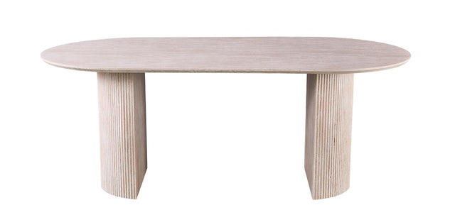 Table 'Lagos' 200 cm Ovale Décor Travertin Beige - 51820_3
