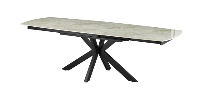 Table extensible 'Ares' 160-240 cm Ovale Danoise Brillant Pierre Beige - 51940_6