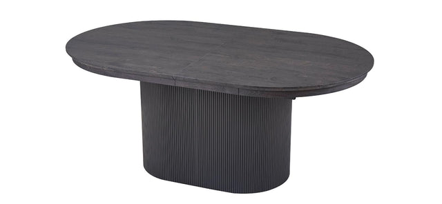 Table extensible 'Lagos' 180-220 cm Ovale Décor Brun foncé - 51830