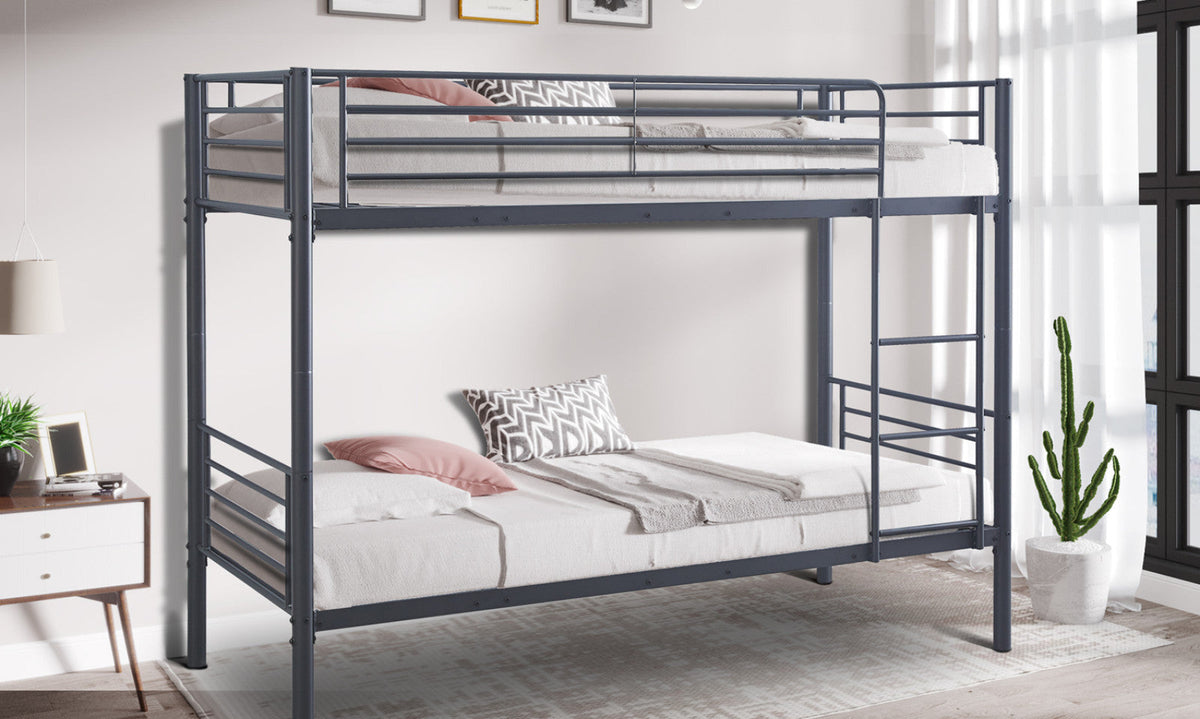 Lit superposé Sammy – Gris foncé – vue 2