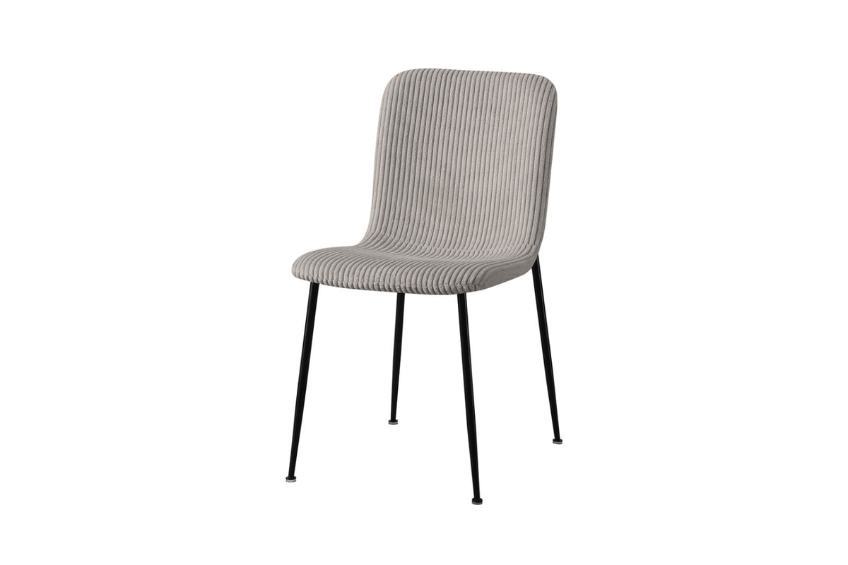 Chaise Alice – Corduroy gris clair – vue 5