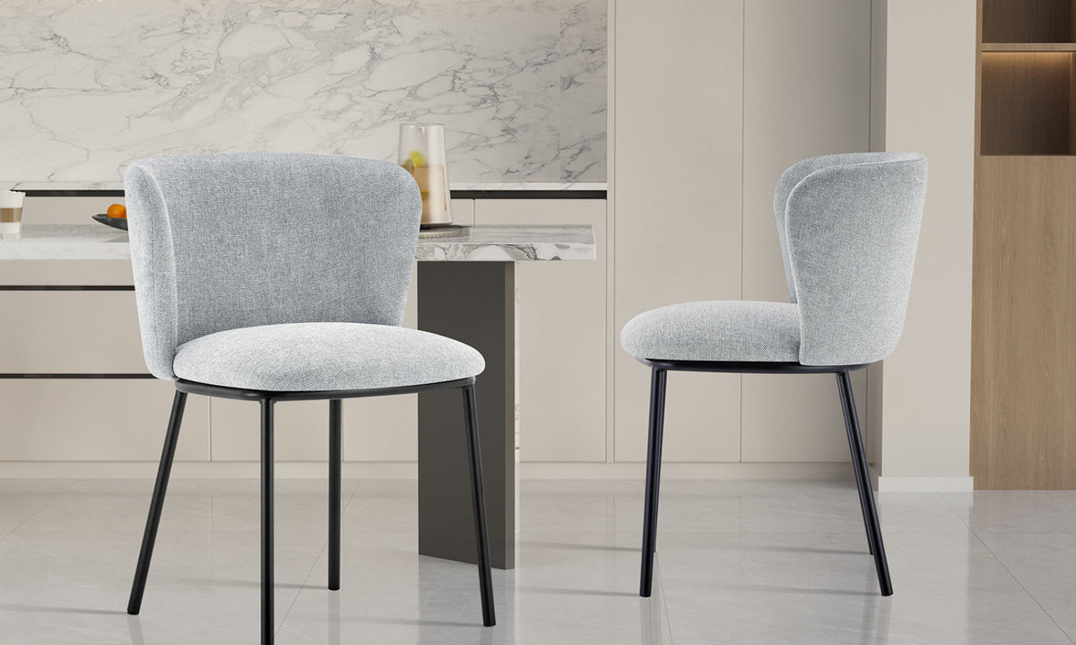 Chaise Arthur – Gris clair – vue 2