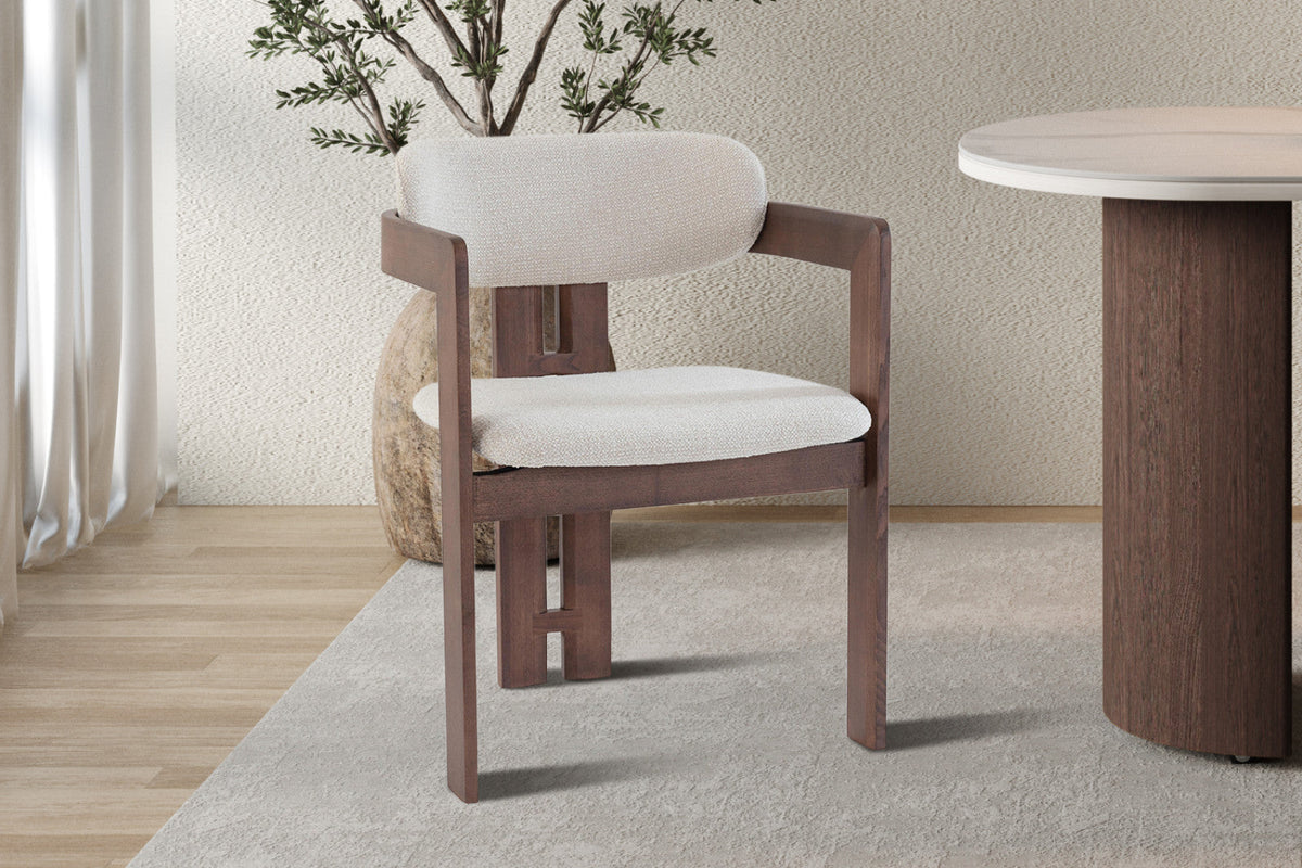 Chaise Camille – Frêne noyer – vue 4