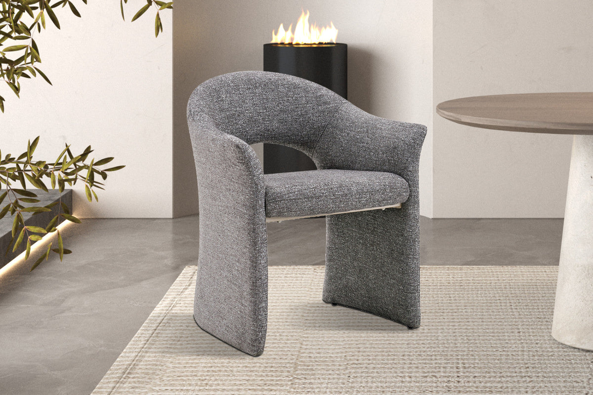 Chaise Charlotte – Gris – vue 2