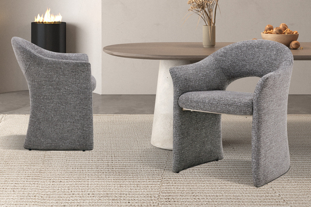 Chaise Charlotte – Gris – vue 3
