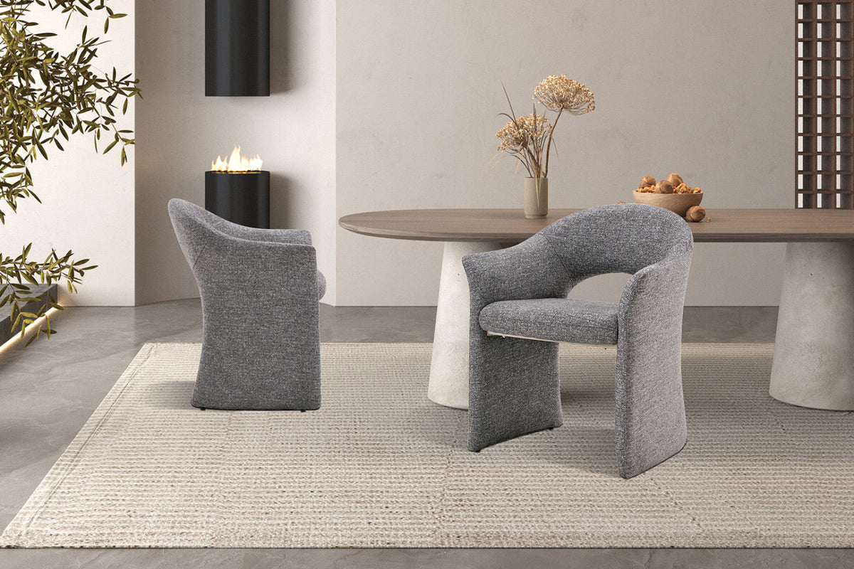 Chaise Charlotte – Gris – vue 4