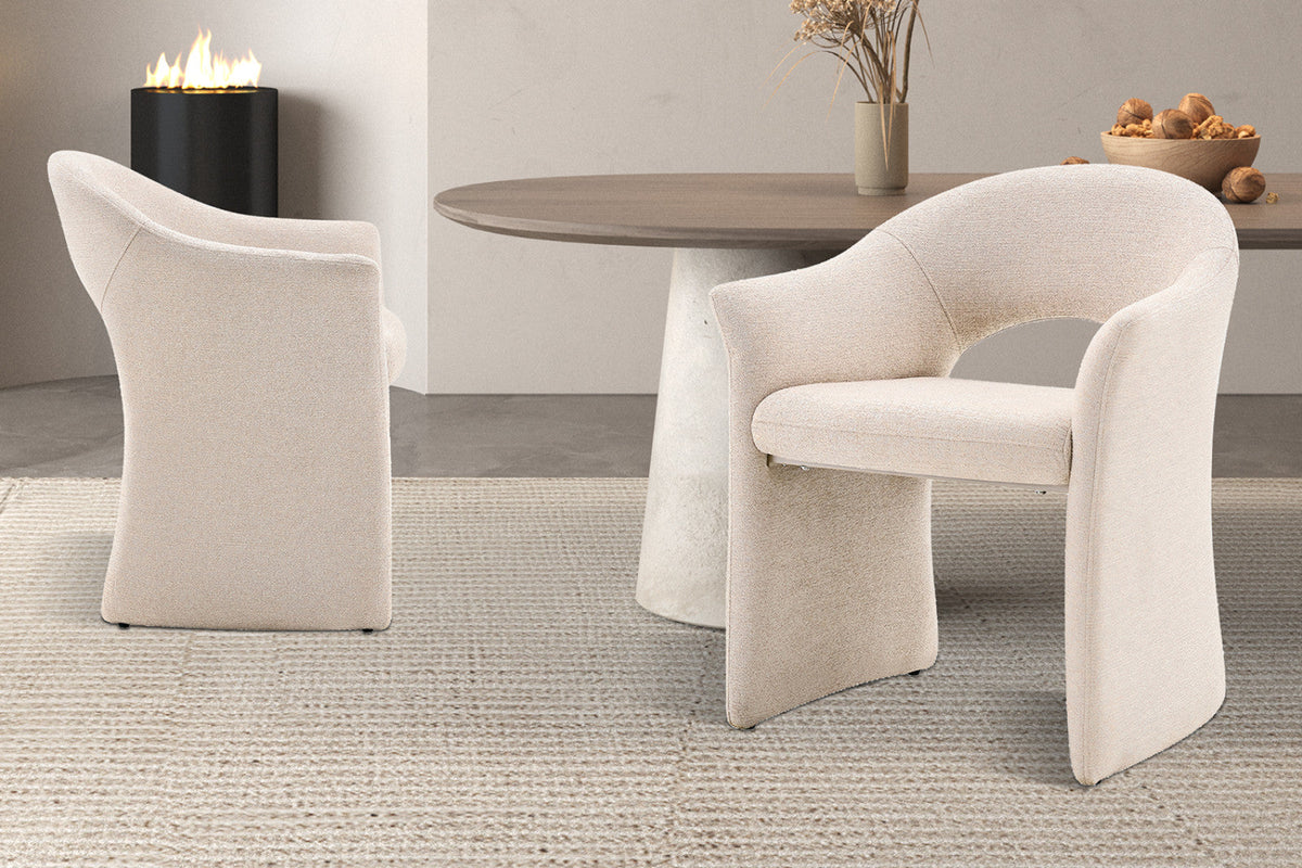 Chaise Charlotte – Beige – vue 3