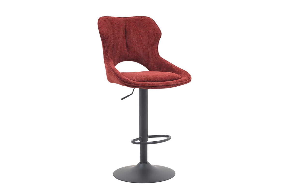 Chaise de bar Mori – Rouge – vue 5