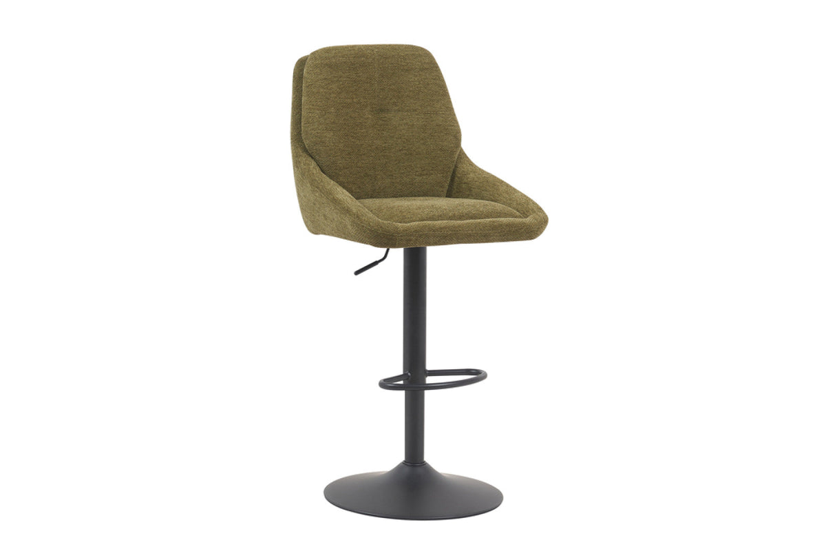 Chaise de bar pivotante Sabine – Vert – vue 5