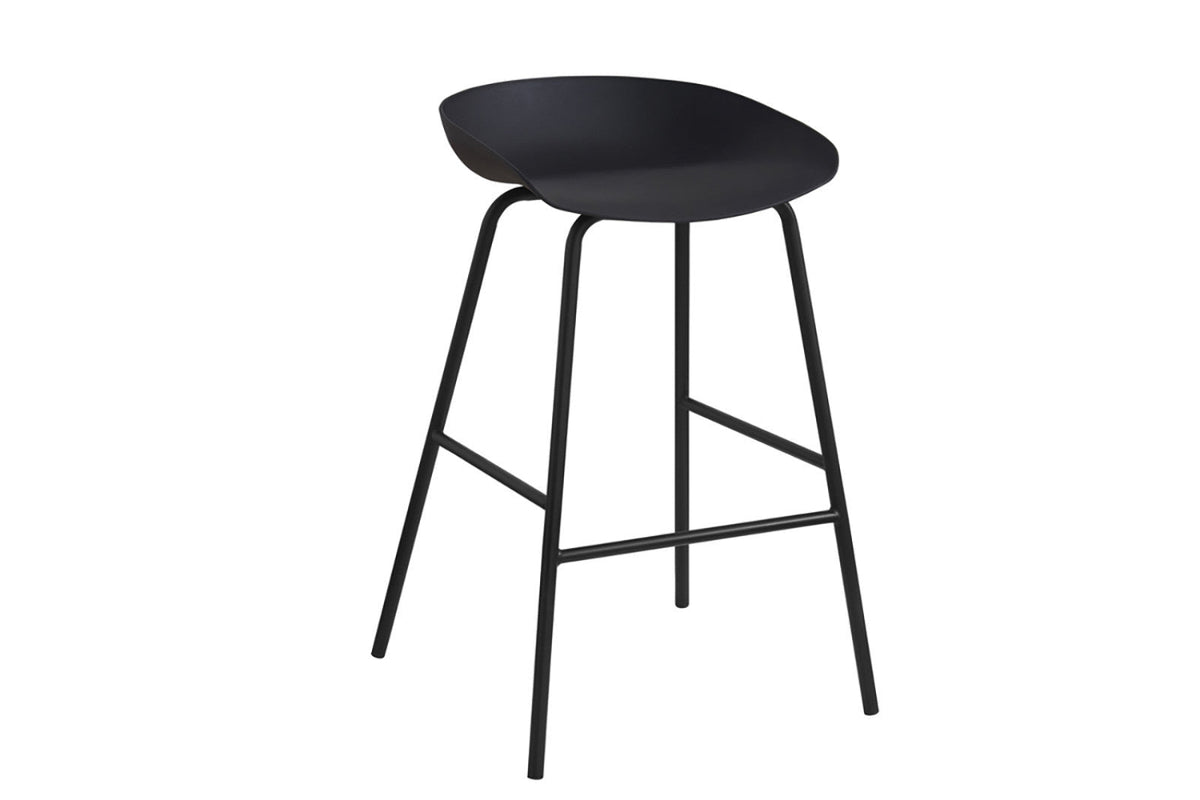 Chaise de comptoir Anna – Noir – vue principale