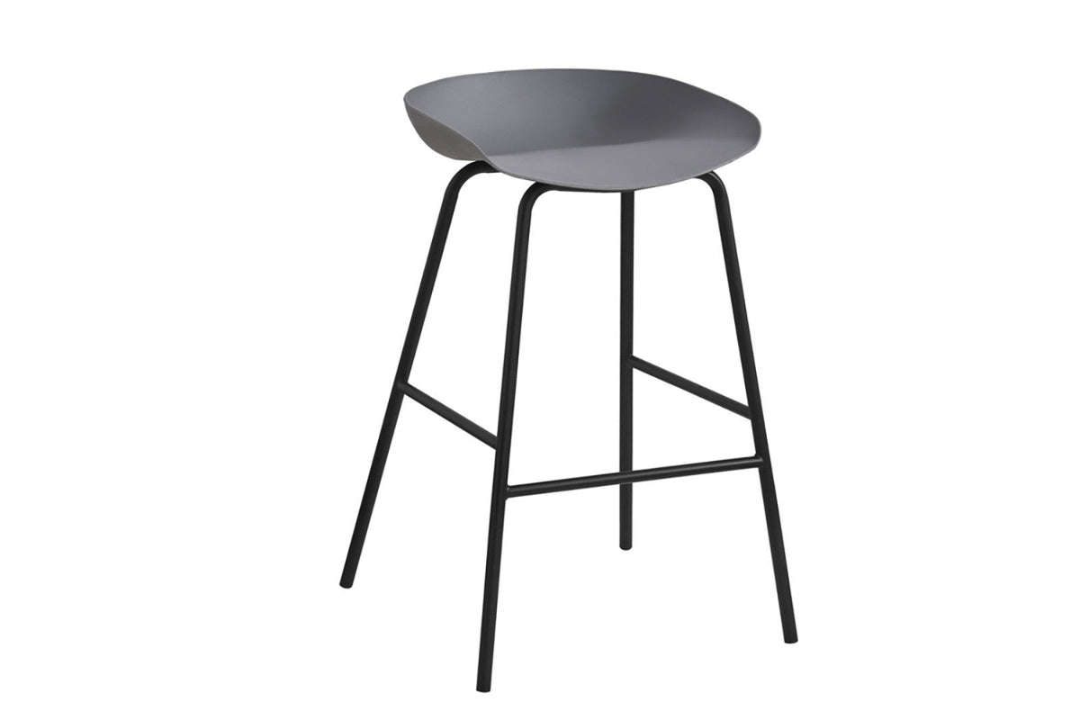 Chaise de comptoir Anna – Gris – vue principale