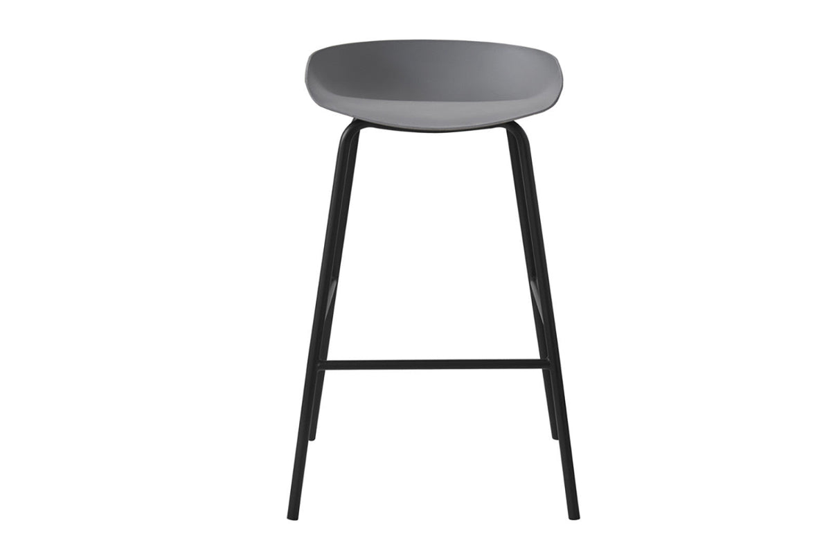Chaise de comptoir Anna – Gris – vue 3