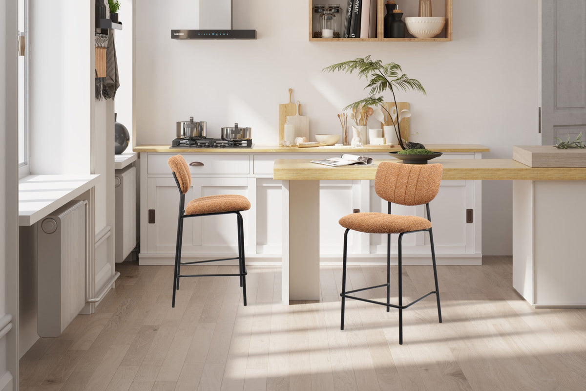 Chaise de comptoir Antura – Orange – vue 4