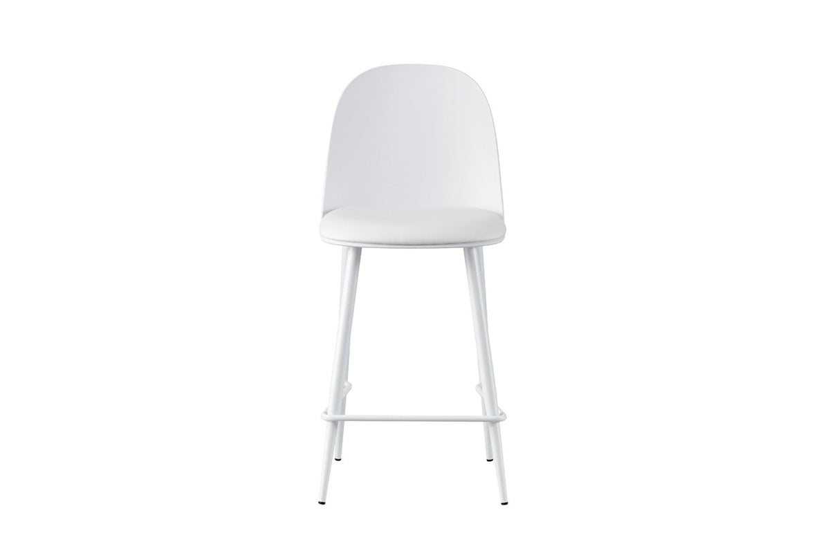 Chaise de comptoir Jasmin – Blanc – vue principale