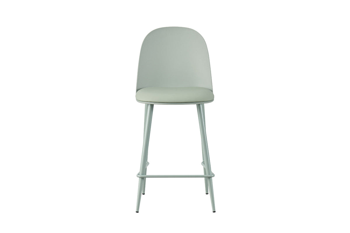 Chaise de comptoir Jasmin – Gris-vert – vue principale