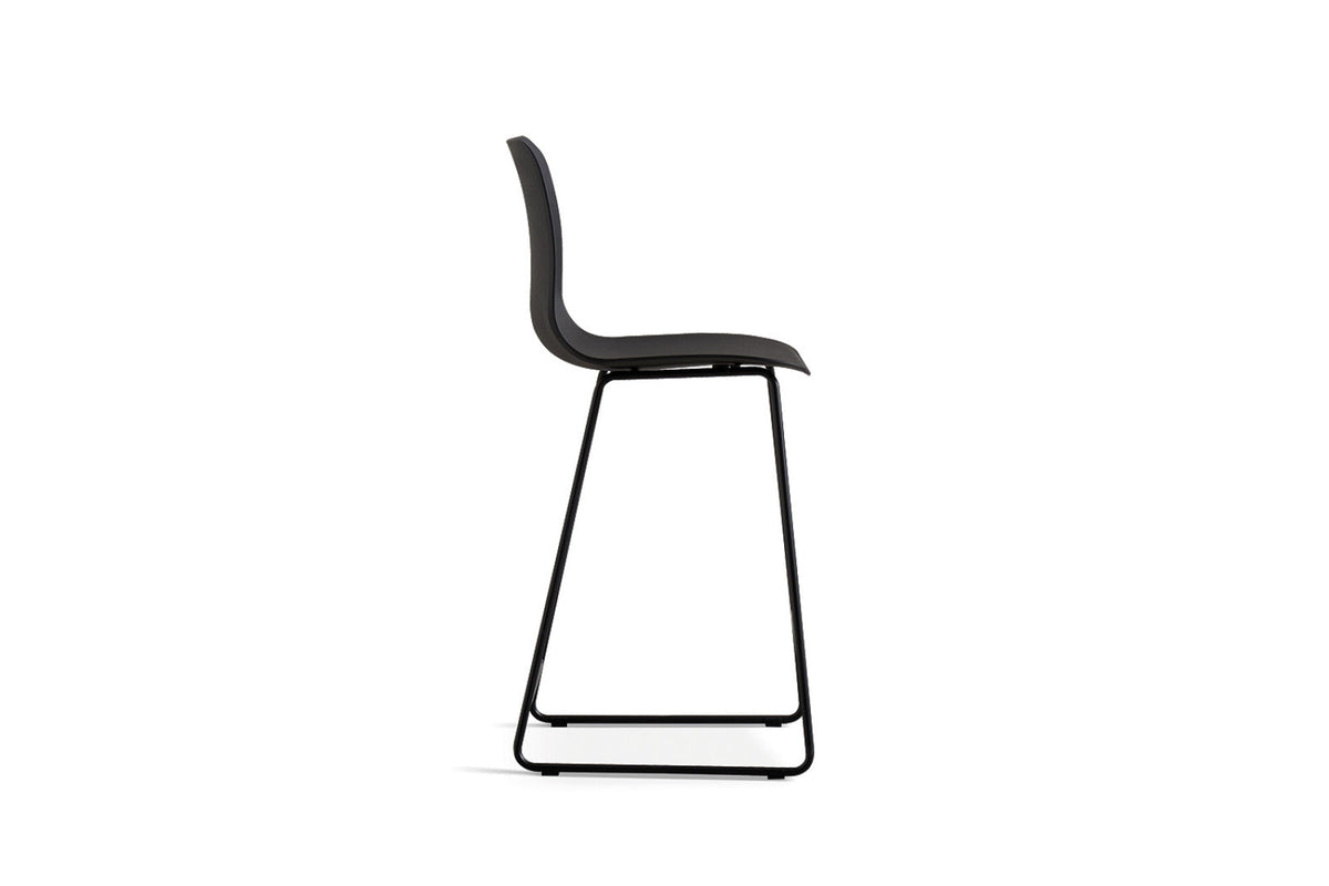Chaise de comptoir Marie – Noir – vue 5