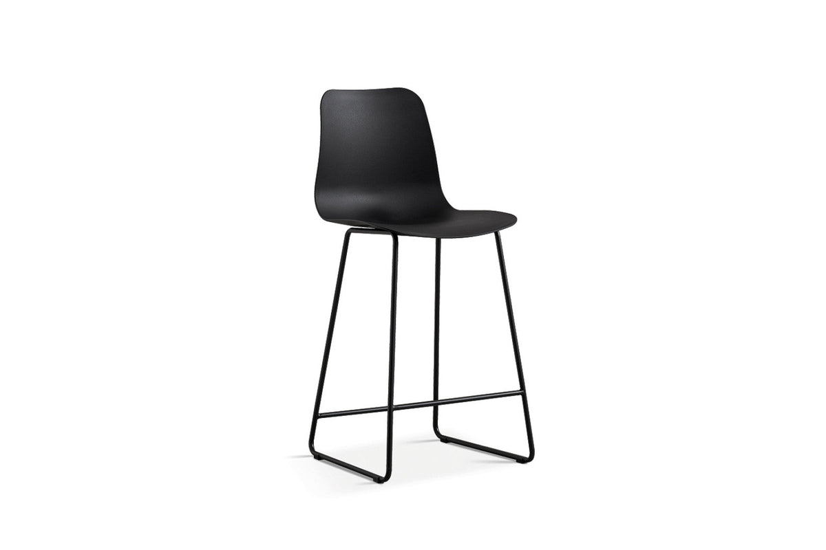 Chaise de comptoir Marie – Noir – vue principale