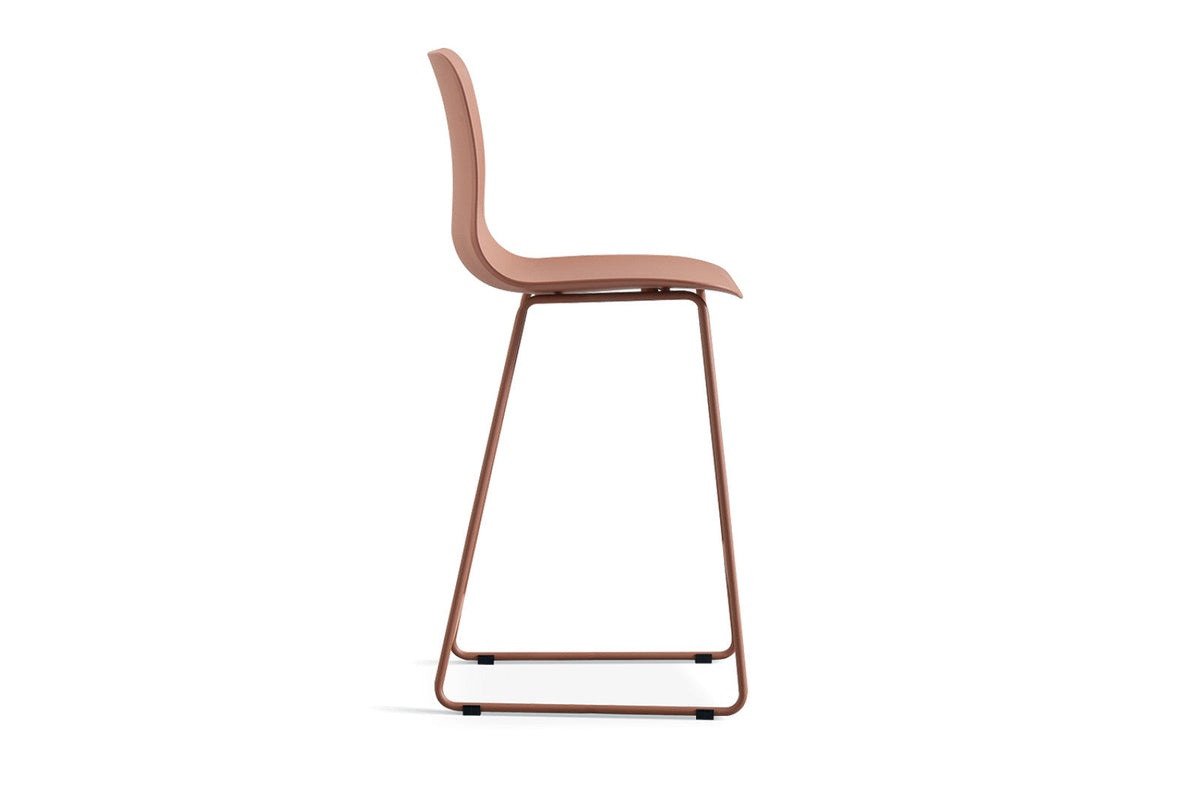 Chaise de comptoir Marie – Terracotta – vue 5