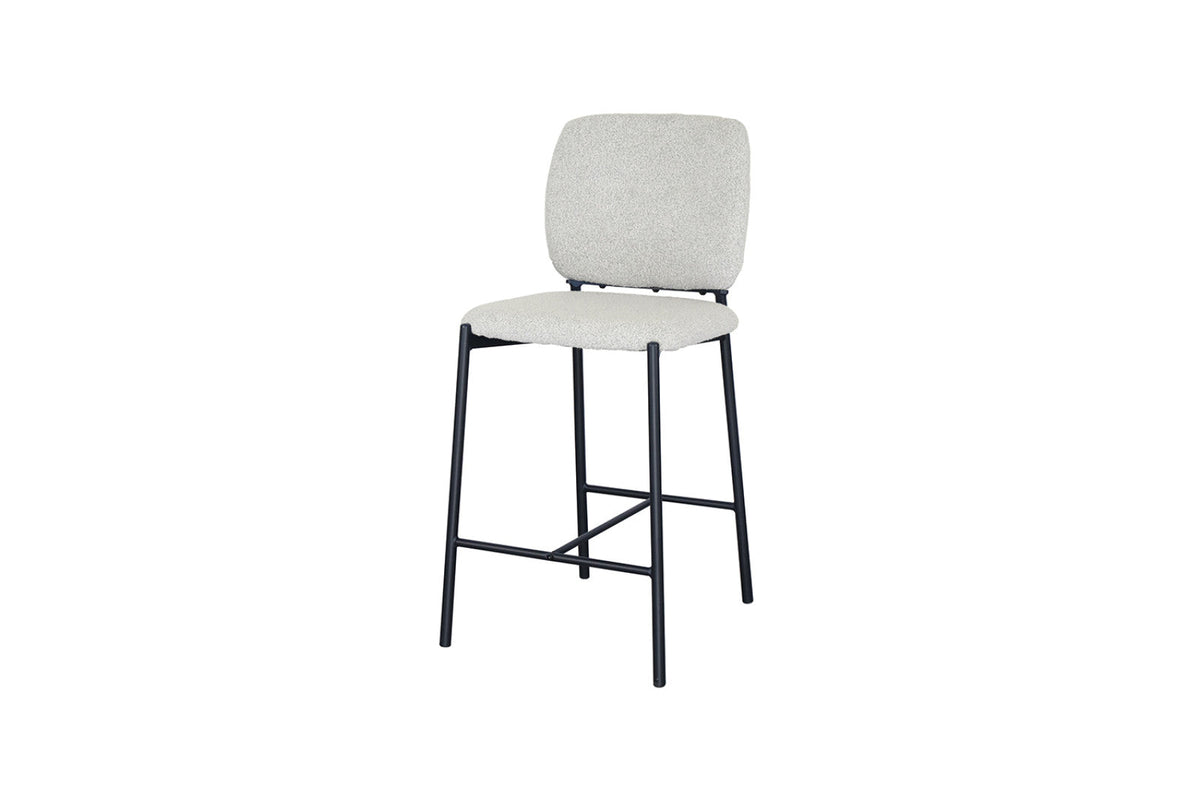 Chaise de comptoir Sophia – Beige – vue 5