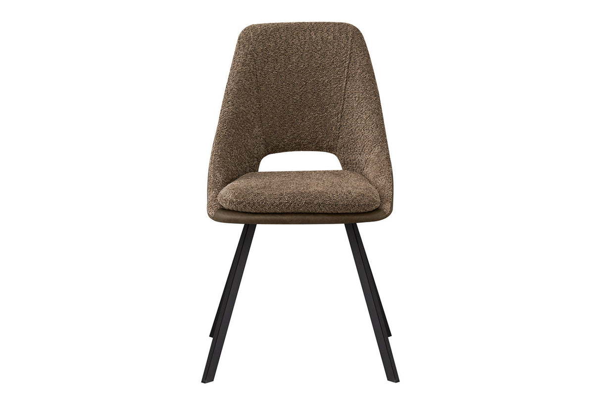 Chaise Filou – Sable, dos brun – vue principale