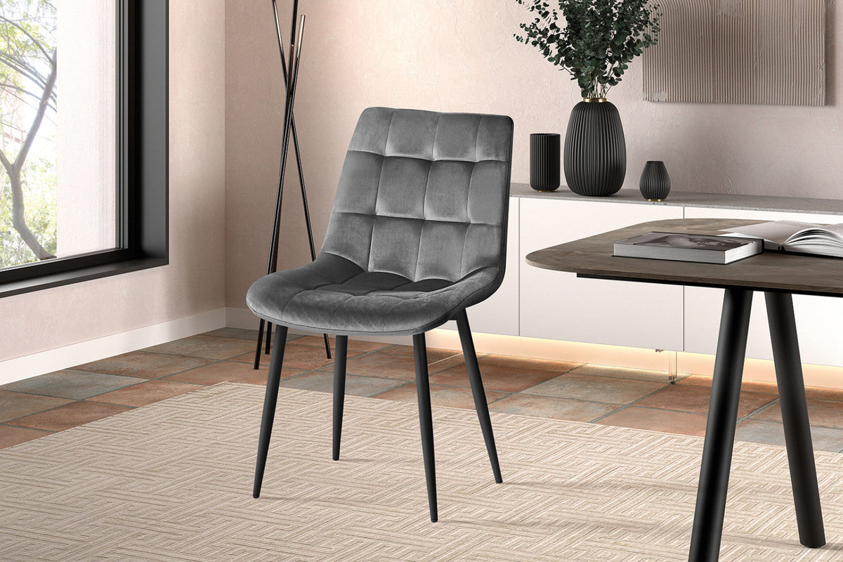 Chaise Juta – Gris foncé – vue 2