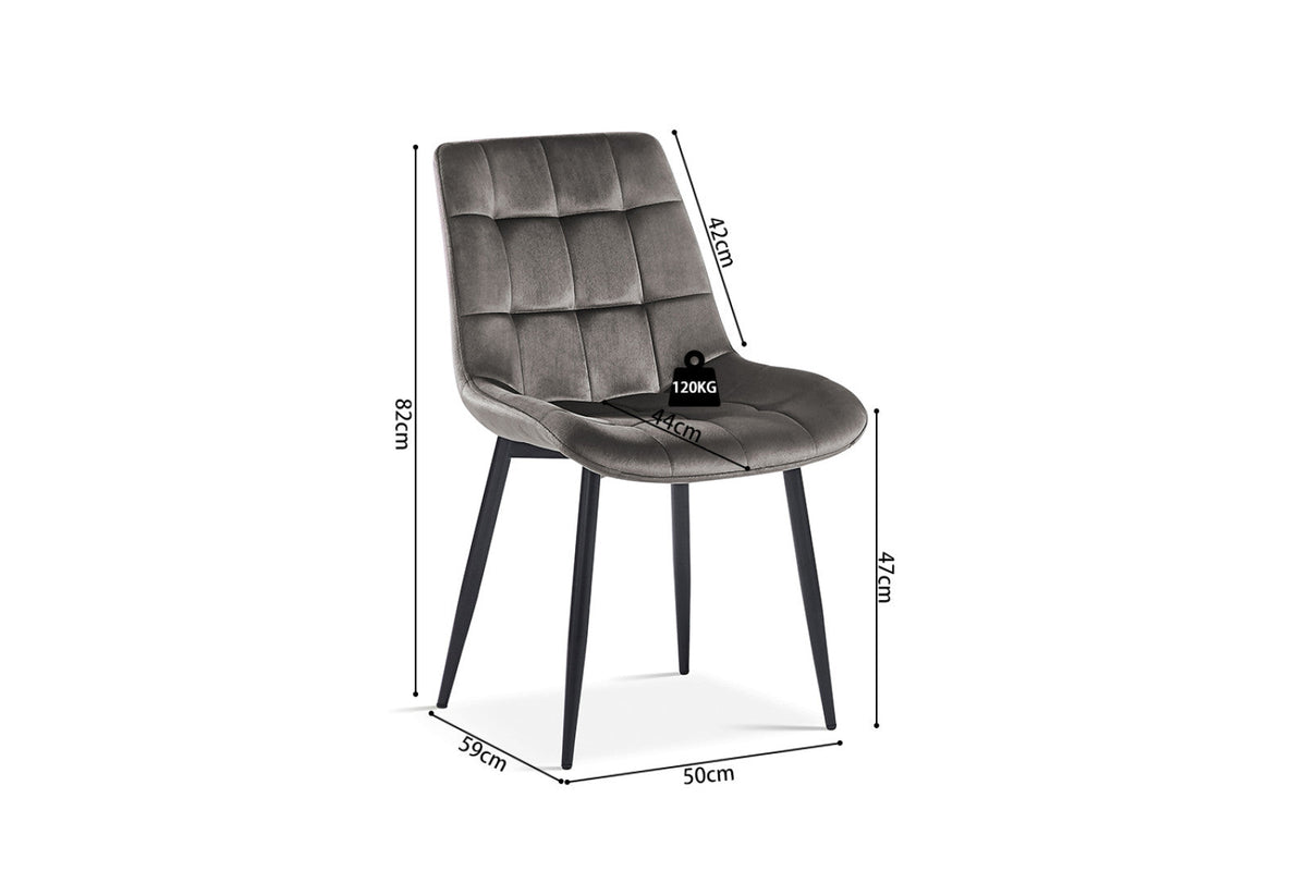 Chaise Juta – Taupe – vue 2