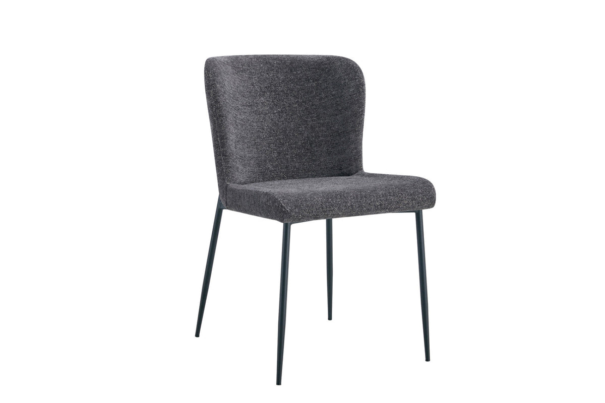 Chaise Lisa – Tissu gris foncé – vue 4