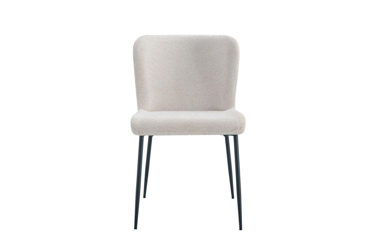 Chaise Lisa – Tissu beige – vue principale