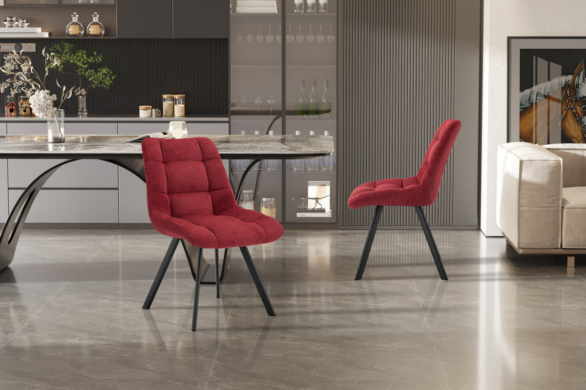 Chaise Lizzy – Rouge – vue 4