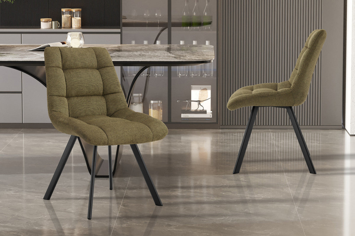 Chaise Lizzy – Vert – vue 2