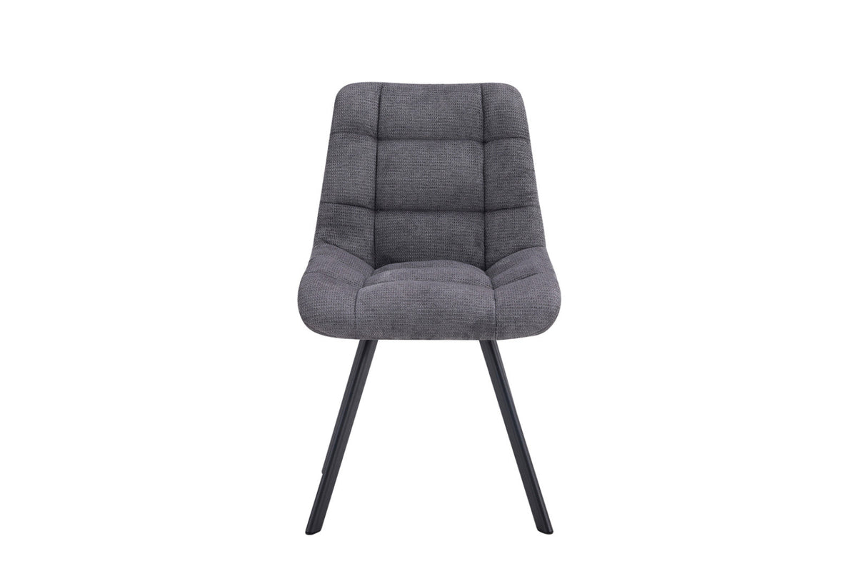 Chaise Lizzy – Gris foncé – vue principale