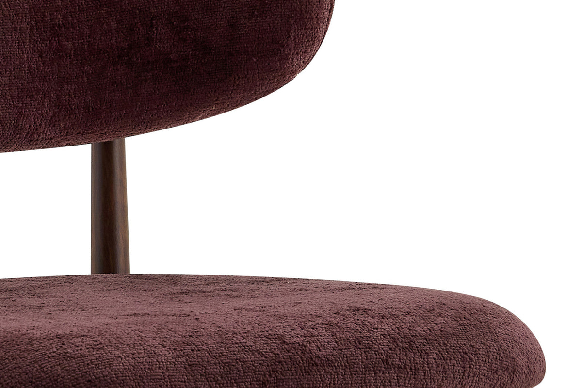 Chaise Nono – Mauve foncé – vue 5