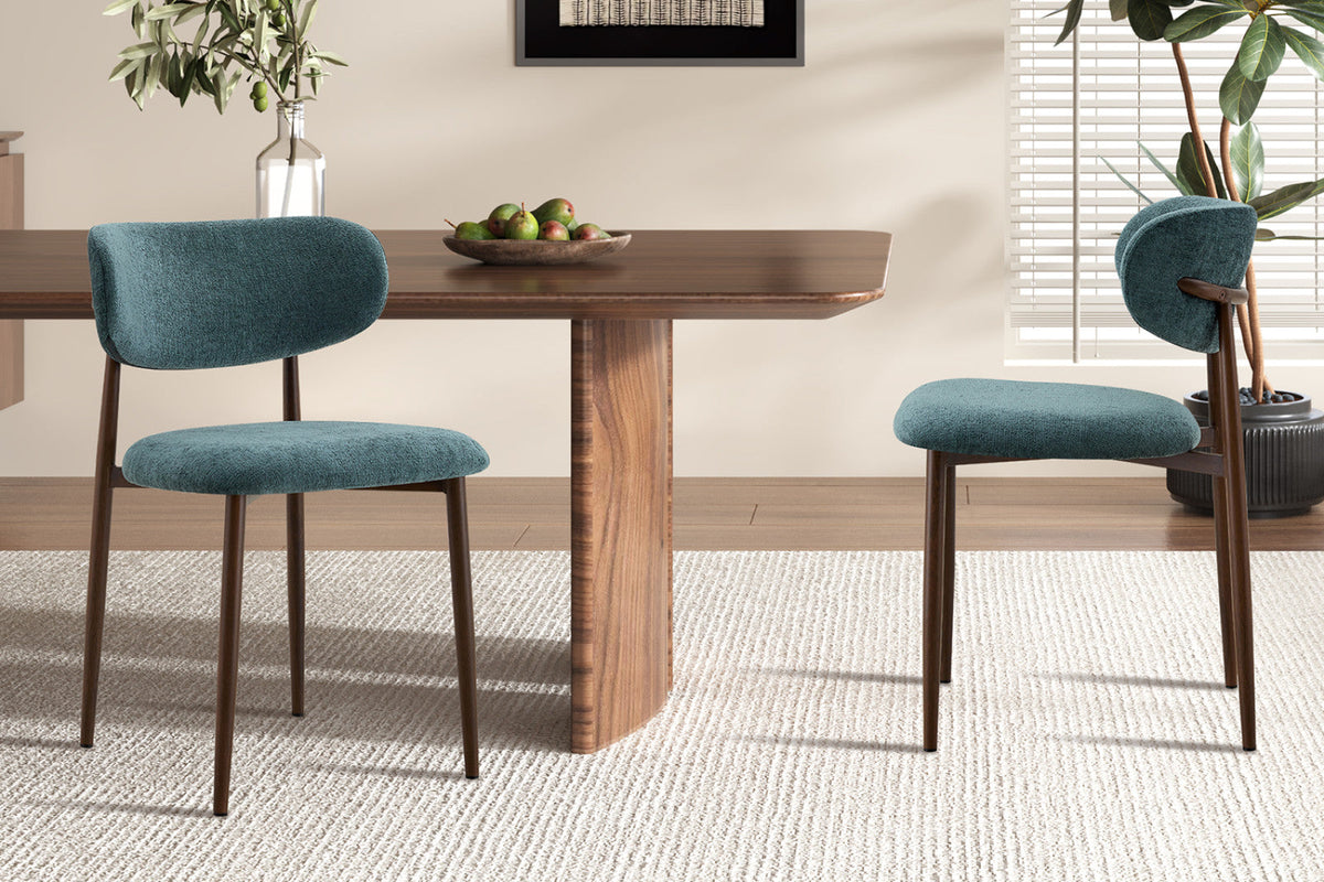 Chaise Nono – Bleu-vert – vue 2