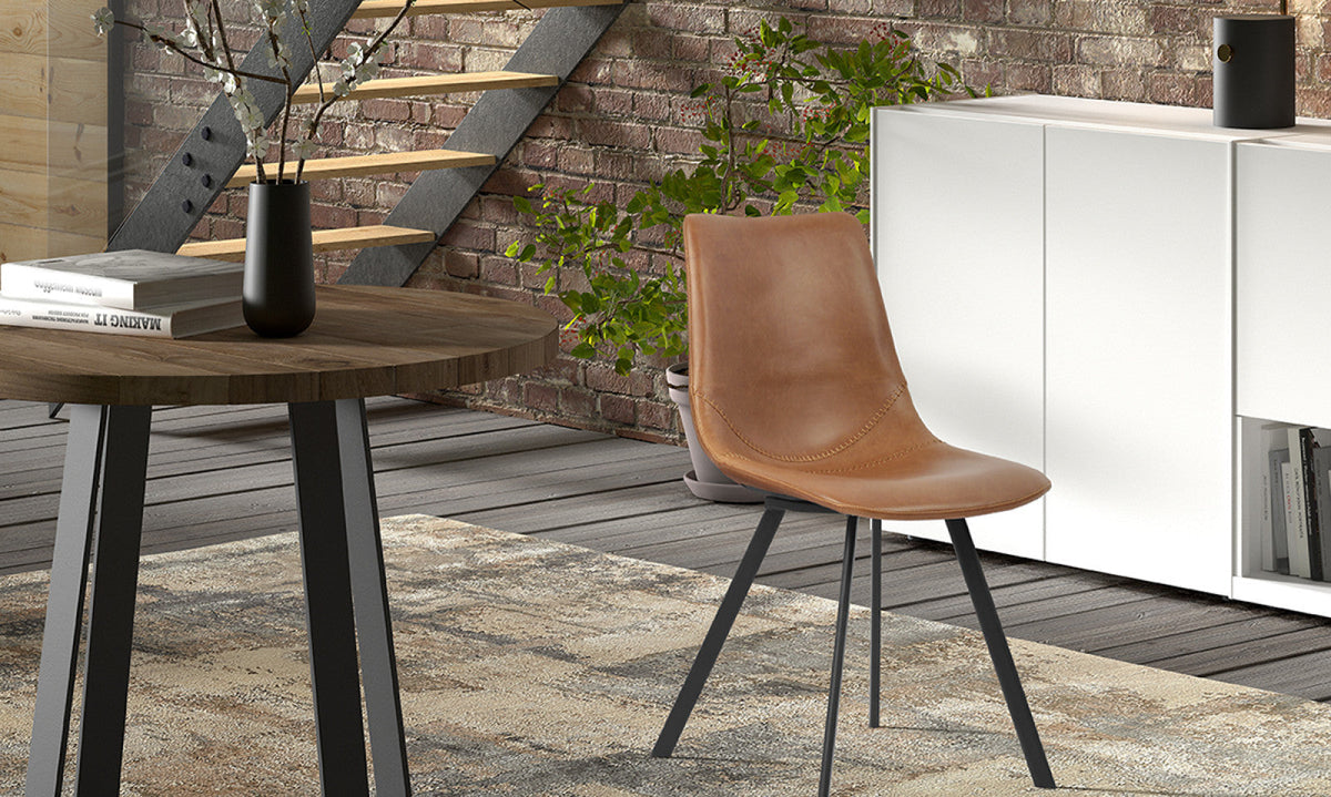 Chaise Oslo – Cognac – vue 2